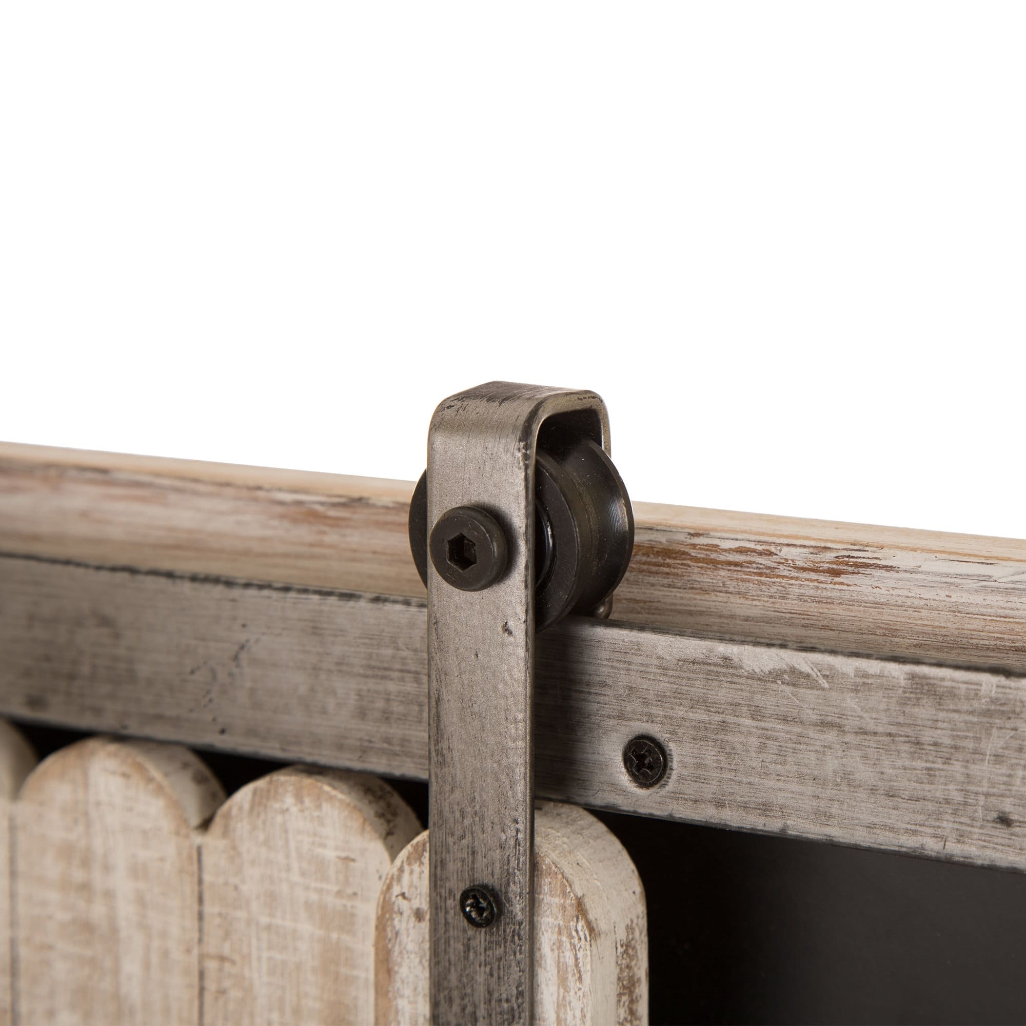 Glitzhome® 19.75" Farmhouse Wooden Chalkboard Barn Door